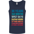 30th Birthday 30 Year Old Mens Vest Tank Top Navy Blue