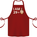 30th Birthday Funny Offensive 30 Year Old Cotton Apron 100% Organic Maroon