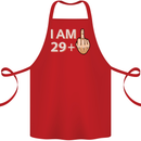 30th Birthday Funny Offensive 30 Year Old Cotton Apron 100% Organic Red