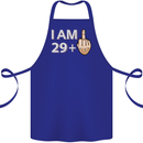 30th Birthday Funny Offensive 30 Year Old Cotton Apron 100% Organic Royal Blue