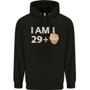 30th Birthday Funny Offensive 30 Year Old Mens 80% Cotton Hoodie Black