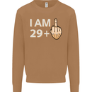 30th Birthday Funny Offensive 30 Year Old Mens Sweatshirt Jumper Caramel Latte