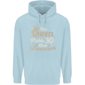 30th Birthday Queen Thirty Years Old 30 Mens 80% Cotton Hoodie Light Blue