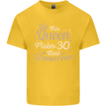 30th Birthday Queen Thirty Years Old 30 Mens Cotton T-Shirt Tee Top Yellow