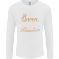 30th Birthday Queen Thirty Years Old 30 Mens Long Sleeve T-Shirt White