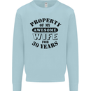 30th Wedding Anniversary 30 Year Funny Wife Mens Sweatshirt Jumper Light Blue