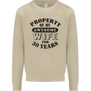 30th Wedding Anniversary 30 Year Funny Wife Mens Sweatshirt Jumper Sand