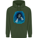 3D Scuba Diver Diving Childrens Kids Hoodie Forest Green