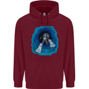 3D Scuba Diver Diving Childrens Kids Hoodie Maroon
