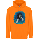 3D Scuba Diver Diving Childrens Kids Hoodie Orange