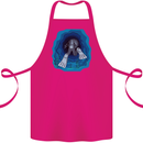 3D Scuba Diver Diving Cotton Apron 100% Organic Pink