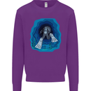 3D Scuba Diver Diving Kids Sweatshirt Jumper Purple