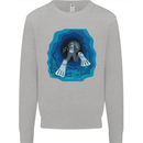 3D Scuba Diver Diving Kids Sweatshirt Jumper Sports Grey