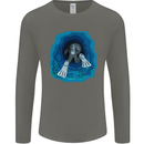3D Scuba Diver Diving Mens Long Sleeve T-Shirt Charcoal