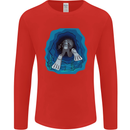 3D Scuba Diver Diving Mens Long Sleeve T-Shirt Red