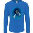3D Scuba Diver Diving Mens Long Sleeve T-Shirt Royal Blue