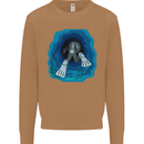3D Scuba Diver Diving Mens Sweatshirt Jumper Caramel Latte