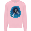 3D Scuba Diver Diving Mens Sweatshirt Jumper Light Pink