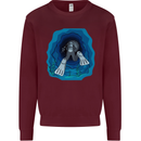 3D Scuba Diver Diving Mens Sweatshirt Jumper Maroon
