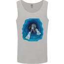 3D Scuba Diver Diving Mens Vest Tank Top Sports Grey