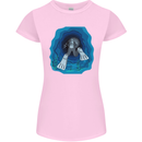 3D Scuba Diver Diving Womens Petite Cut T-Shirt Light Pink