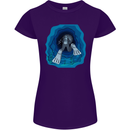 3D Scuba Diver Diving Womens Petite Cut T-Shirt Purple
