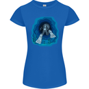 3D Scuba Diver Diving Womens Petite Cut T-Shirt Royal Blue