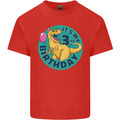 3rd Birthday Dinosaur T-Rex 3 Year Old Kids T-Shirt Childrens Red