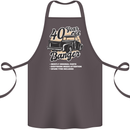 40 Year Old Banger Birthday 40th Year Old Cotton Apron 100% Organic Dark Grey