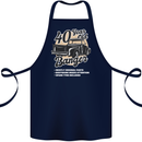 40 Year Old Banger Birthday 40th Year Old Cotton Apron 100% Organic Navy Blue