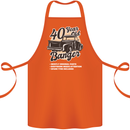 40 Year Old Banger Birthday 40th Year Old Cotton Apron 100% Organic Orange