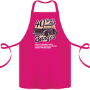 40 Year Old Banger Birthday 40th Year Old Cotton Apron 100% Organic Pink