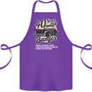 40 Year Old Banger Birthday 40th Year Old Cotton Apron 100% Organic Purple