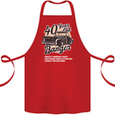 40 Year Old Banger Birthday 40th Year Old Cotton Apron 100% Organic Red