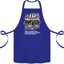 40 Year Old Banger Birthday 40th Year Old Cotton Apron 100% Organic Royal Blue