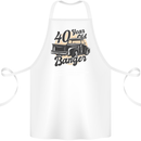 40 Year Old Banger Birthday 40th Year Old Cotton Apron 100% Organic White