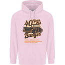 40 Year Old Banger Birthday 40th Year Old Mens 80% Cotton Hoodie Light Pink