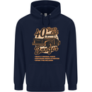 40 Year Old Banger Birthday 40th Year Old Mens 80% Cotton Hoodie Navy Blue