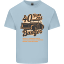 40 Year Old Banger Birthday 40th Year Old Mens Cotton T-Shirt Tee Top Light Blue