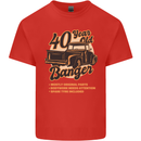 40 Year Old Banger Birthday 40th Year Old Mens Cotton T-Shirt Tee Top Red