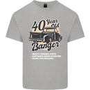 40 Year Old Banger Birthday 40th Year Old Mens Cotton T-Shirt Tee Top Sports Grey