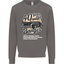 40 Year Old Banger Birthday 40th Year Old Mens Sweatshirt Jumper Charcoal
