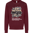 40 Year Old Banger Birthday 40th Year Old Mens Sweatshirt Jumper Maroon