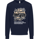 40 Year Old Banger Birthday 40th Year Old Mens Sweatshirt Jumper Navy Blue