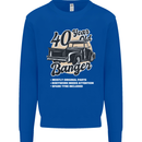 40 Year Old Banger Birthday 40th Year Old Mens Sweatshirt Jumper Royal Blue