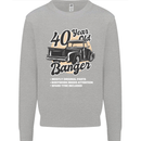 40 Year Old Banger Birthday 40th Year Old Mens Sweatshirt Jumper Sports Grey