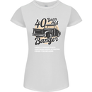 40 Year Old Banger Birthday 40th Year Old Womens Petite Cut T-Shirt White