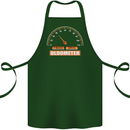 40th Birthday 40 Year Old Ageometer Funny Cotton Apron 100% Organic Forest Green