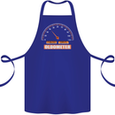 40th Birthday 40 Year Old Ageometer Funny Cotton Apron 100% Organic Royal Blue
