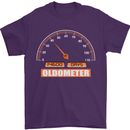 40th Birthday 40 Year Old Ageometer Funny Mens T-Shirt 100% Cotton Purple
